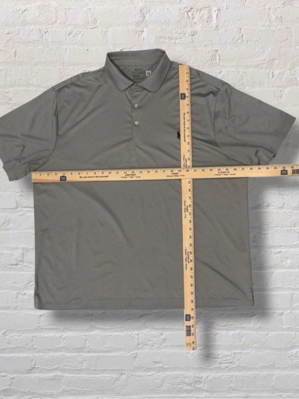 Ralph Lauren Performance Polo Shirt 2XB Gray Stretch Big & Tall